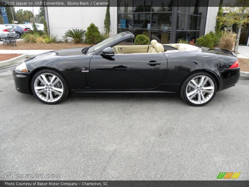 Ebony Black / Caramel 2010 Jaguar XK XKR Convertible