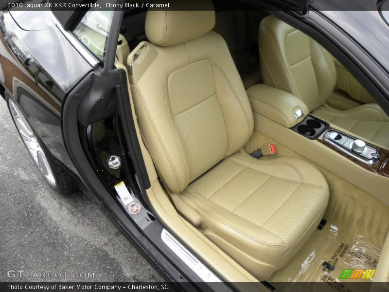 Ebony Black / Caramel 2010 Jaguar XK XKR Convertible