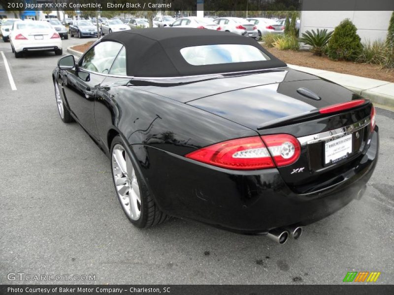 Ebony Black / Caramel 2010 Jaguar XK XKR Convertible