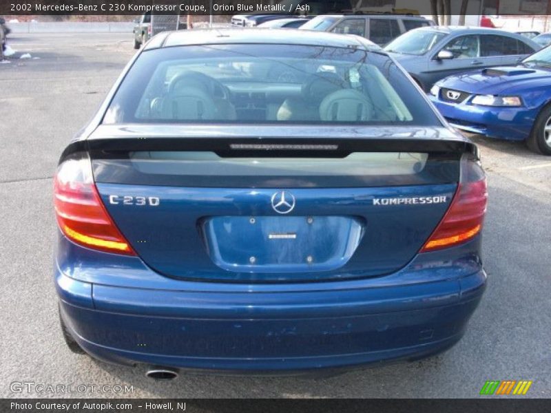 Orion Blue Metallic / Ash 2002 Mercedes-Benz C 230 Kompressor Coupe