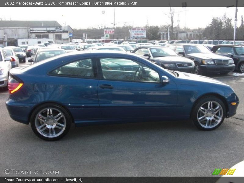 Orion Blue Metallic / Ash 2002 Mercedes-Benz C 230 Kompressor Coupe