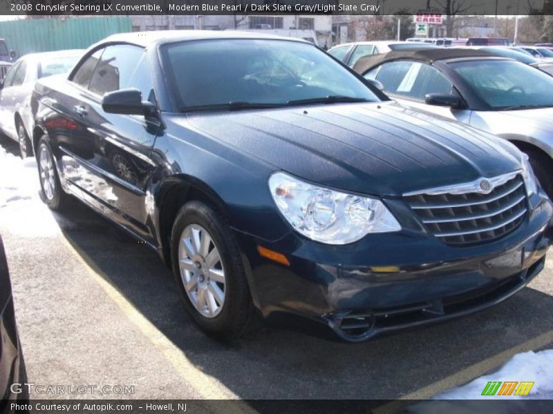 Modern Blue Pearl / Dark Slate Gray/Light Slate Gray 2008 Chrysler Sebring LX Convertible
