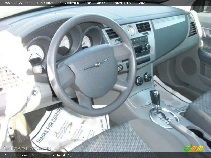 Modern Blue Pearl / Dark Slate Gray/Light Slate Gray 2008 Chrysler Sebring LX Convertible