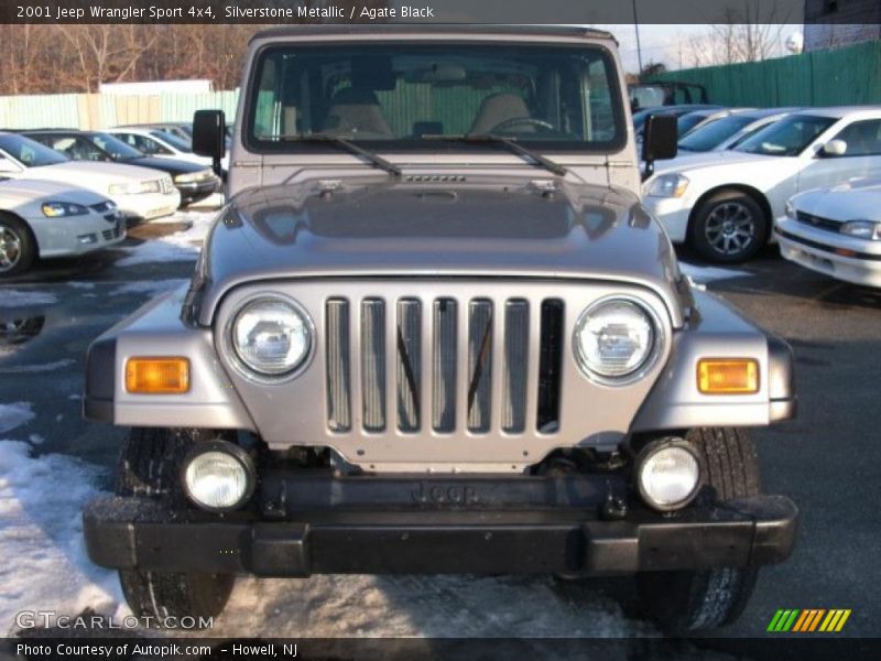 Silverstone Metallic / Agate Black 2001 Jeep Wrangler Sport 4x4