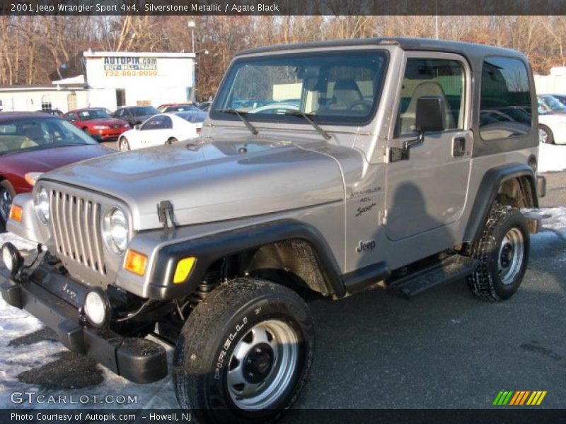 Silverstone Metallic / Agate Black 2001 Jeep Wrangler Sport 4x4