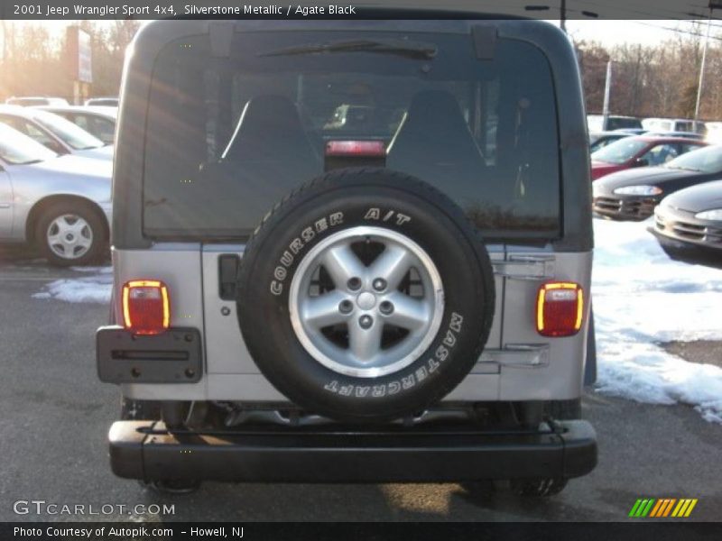 Silverstone Metallic / Agate Black 2001 Jeep Wrangler Sport 4x4