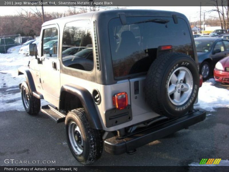 Silverstone Metallic / Agate Black 2001 Jeep Wrangler Sport 4x4