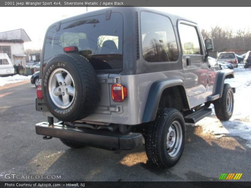 Silverstone Metallic / Agate Black 2001 Jeep Wrangler Sport 4x4