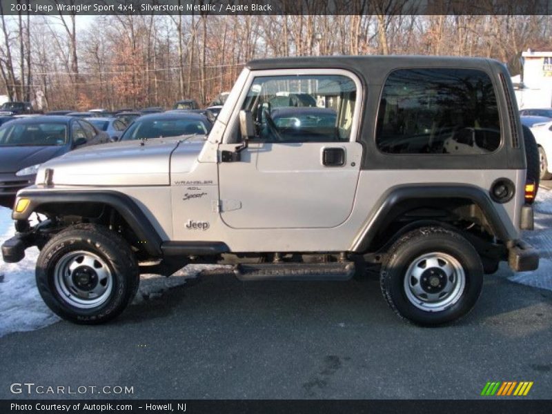 Silverstone Metallic / Agate Black 2001 Jeep Wrangler Sport 4x4