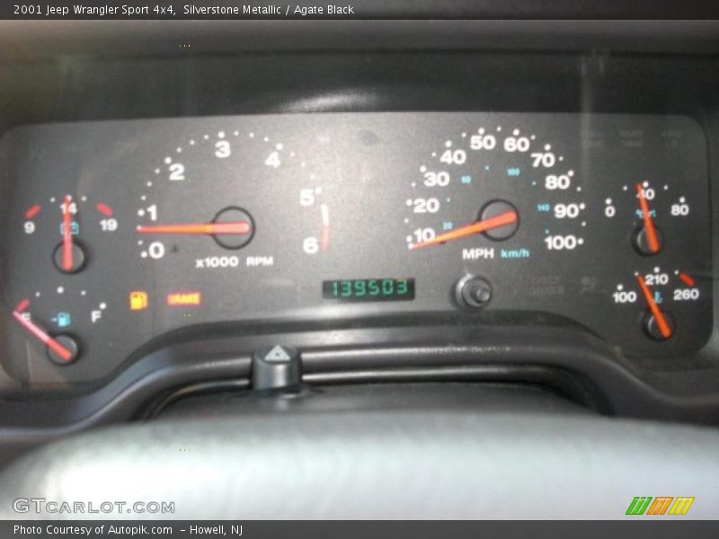 Silverstone Metallic / Agate Black 2001 Jeep Wrangler Sport 4x4