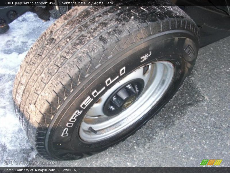 Silverstone Metallic / Agate Black 2001 Jeep Wrangler Sport 4x4