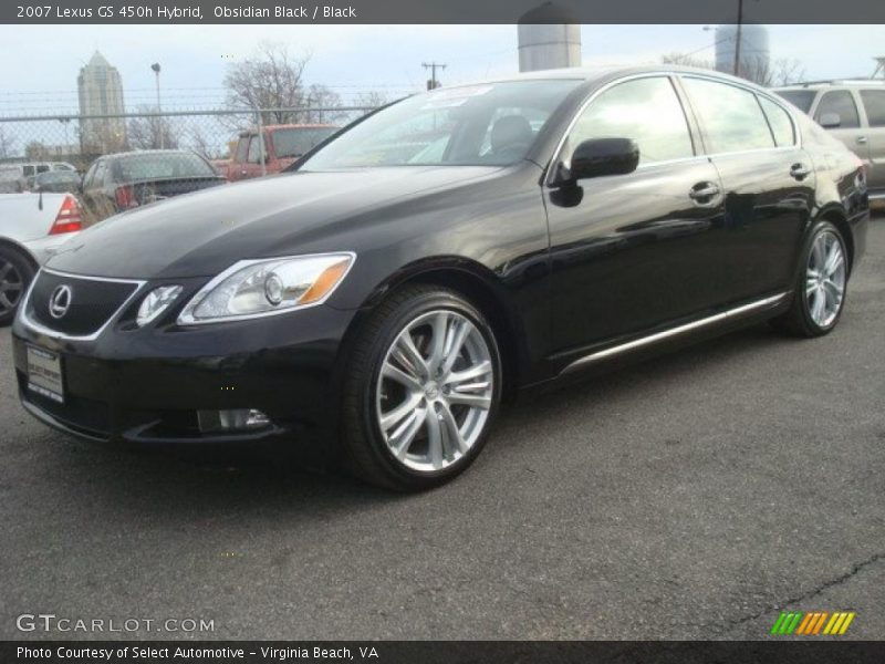 Obsidian Black / Black 2007 Lexus GS 450h Hybrid