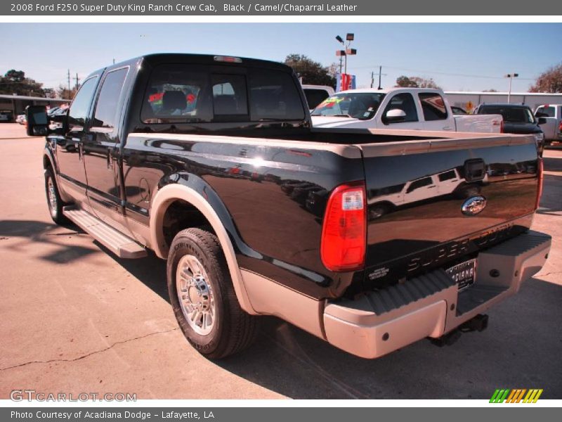 Black / Camel/Chaparral Leather 2008 Ford F250 Super Duty King Ranch Crew Cab