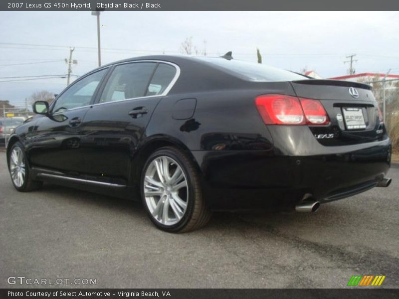Obsidian Black / Black 2007 Lexus GS 450h Hybrid