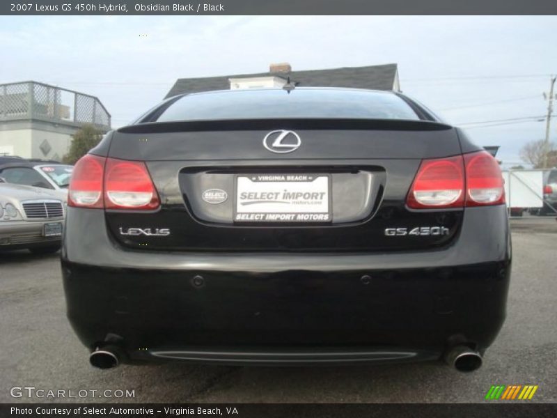 Obsidian Black / Black 2007 Lexus GS 450h Hybrid