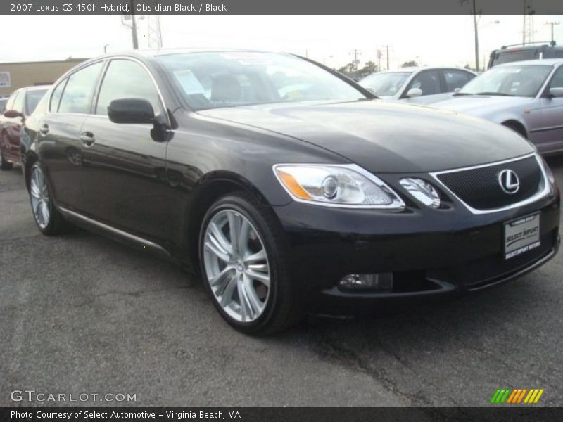 Obsidian Black / Black 2007 Lexus GS 450h Hybrid