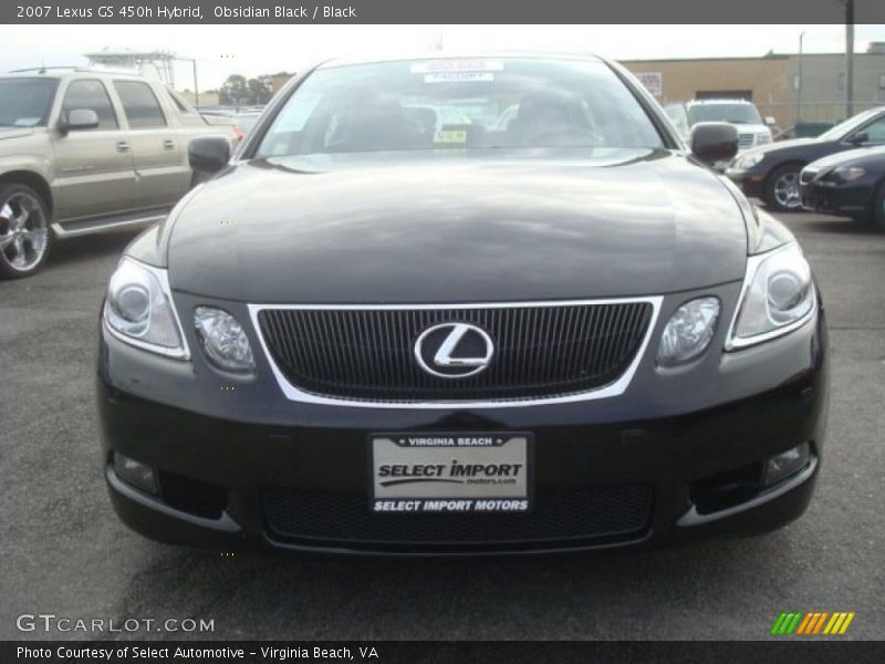 Obsidian Black / Black 2007 Lexus GS 450h Hybrid
