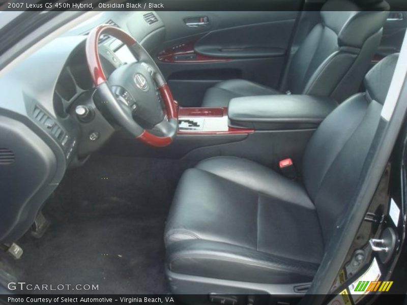  2007 GS 450h Hybrid Black Interior