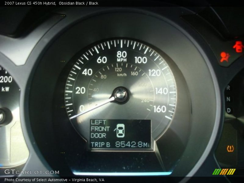 Obsidian Black / Black 2007 Lexus GS 450h Hybrid