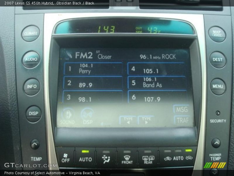 Obsidian Black / Black 2007 Lexus GS 450h Hybrid