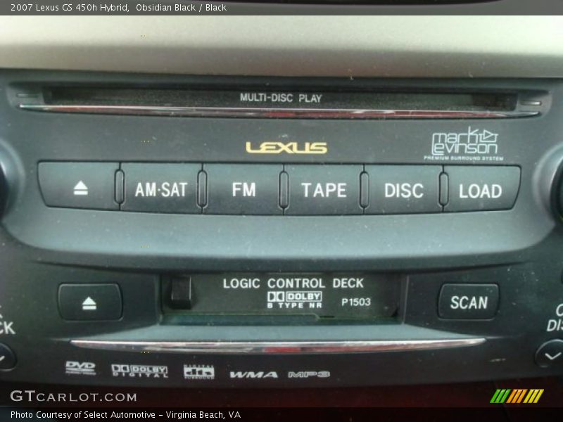 Obsidian Black / Black 2007 Lexus GS 450h Hybrid