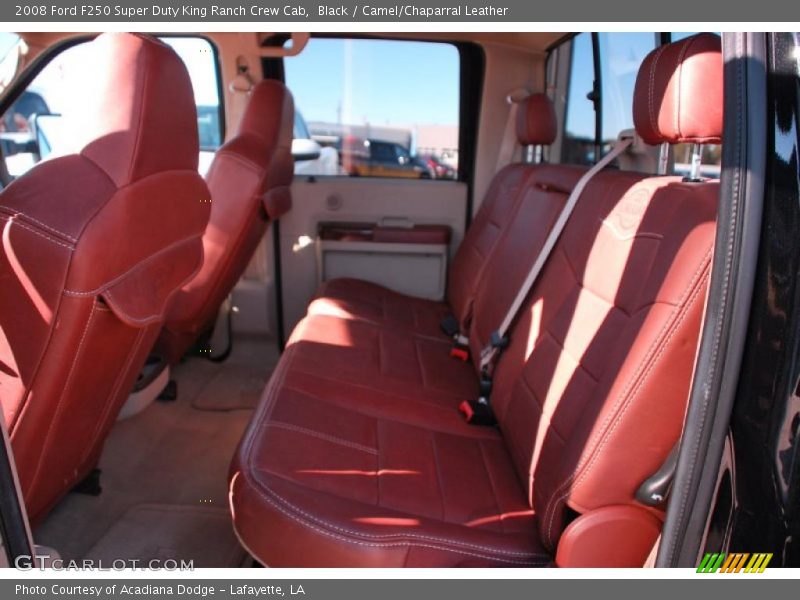 Black / Camel/Chaparral Leather 2008 Ford F250 Super Duty King Ranch Crew Cab