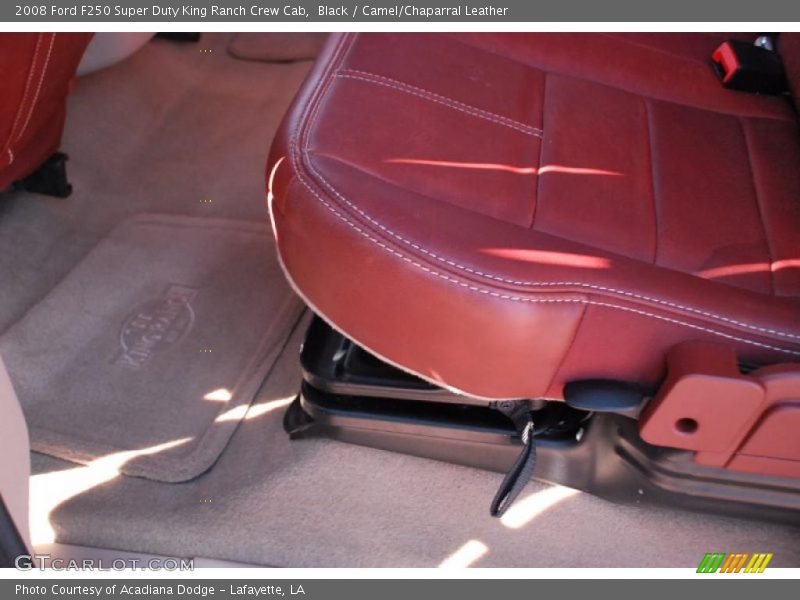 Black / Camel/Chaparral Leather 2008 Ford F250 Super Duty King Ranch Crew Cab
