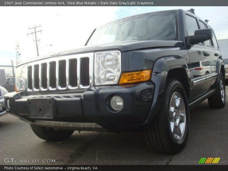 Steel Blue Metallic / Dark Slate Gray/Light Graystone 2007 Jeep Commander Limited 4x4