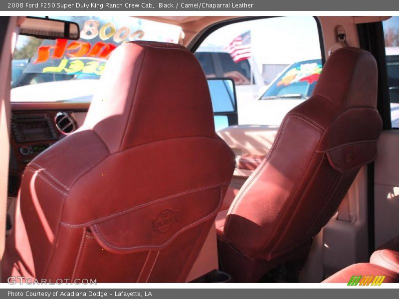 Black / Camel/Chaparral Leather 2008 Ford F250 Super Duty King Ranch Crew Cab