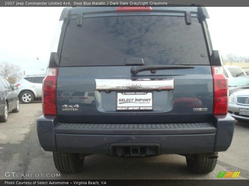 Steel Blue Metallic / Dark Slate Gray/Light Graystone 2007 Jeep Commander Limited 4x4
