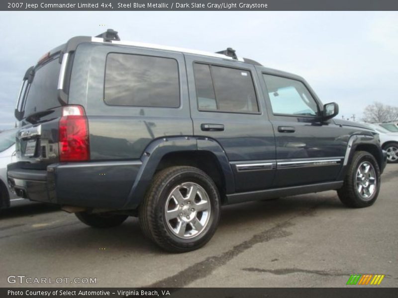 Steel Blue Metallic / Dark Slate Gray/Light Graystone 2007 Jeep Commander Limited 4x4