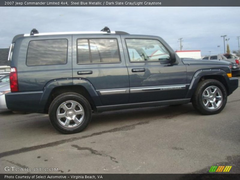 Steel Blue Metallic / Dark Slate Gray/Light Graystone 2007 Jeep Commander Limited 4x4