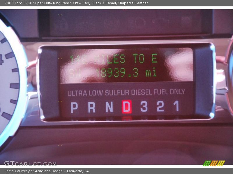 Black / Camel/Chaparral Leather 2008 Ford F250 Super Duty King Ranch Crew Cab