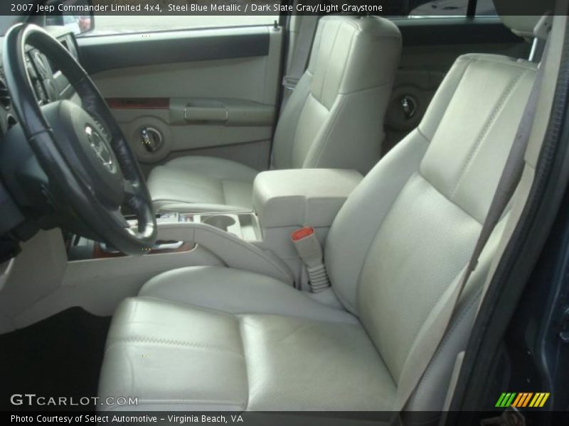 Steel Blue Metallic / Dark Slate Gray/Light Graystone 2007 Jeep Commander Limited 4x4