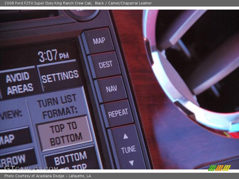 Black / Camel/Chaparral Leather 2008 Ford F250 Super Duty King Ranch Crew Cab