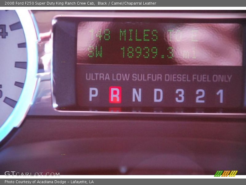 Black / Camel/Chaparral Leather 2008 Ford F250 Super Duty King Ranch Crew Cab