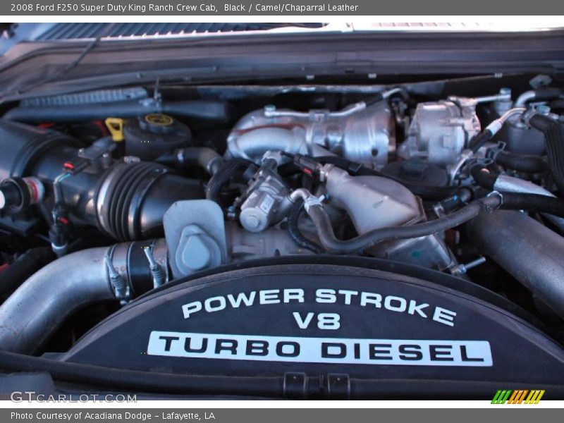 Black / Camel/Chaparral Leather 2008 Ford F250 Super Duty King Ranch Crew Cab