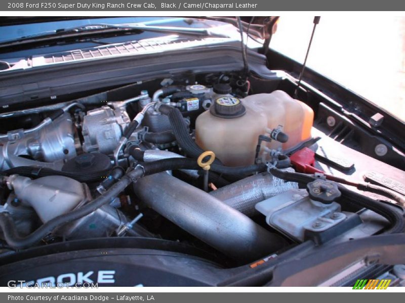 Black / Camel/Chaparral Leather 2008 Ford F250 Super Duty King Ranch Crew Cab