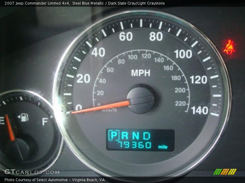 Steel Blue Metallic / Dark Slate Gray/Light Graystone 2007 Jeep Commander Limited 4x4