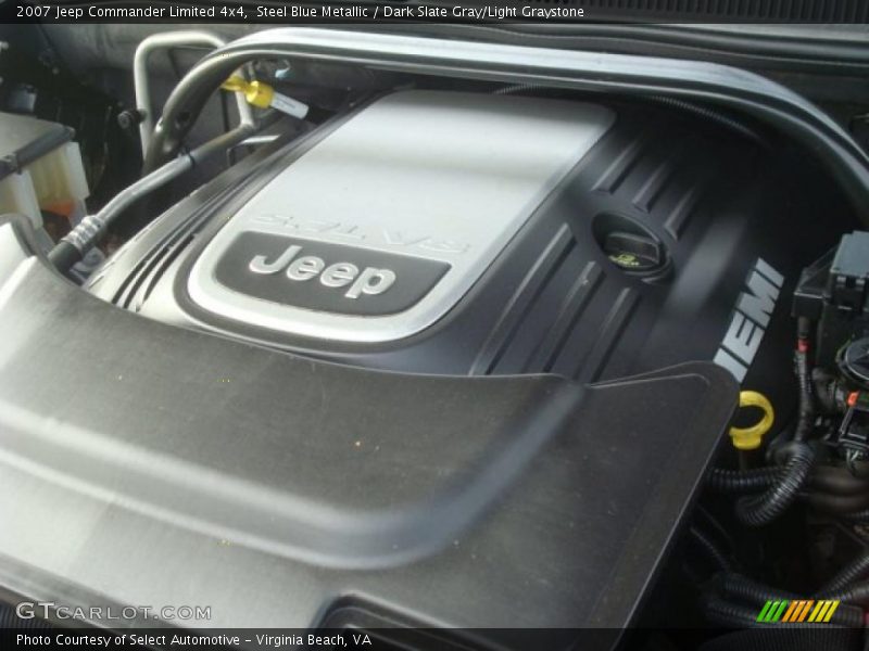 Steel Blue Metallic / Dark Slate Gray/Light Graystone 2007 Jeep Commander Limited 4x4