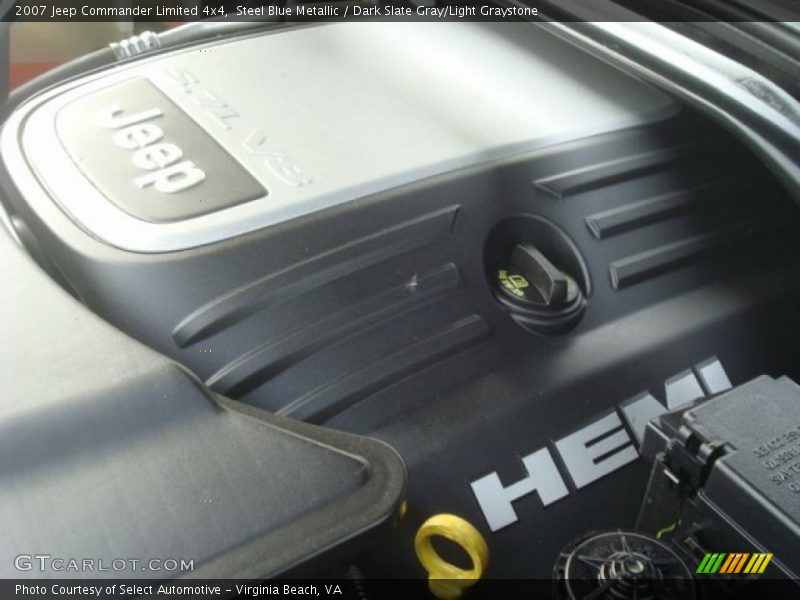 Steel Blue Metallic / Dark Slate Gray/Light Graystone 2007 Jeep Commander Limited 4x4