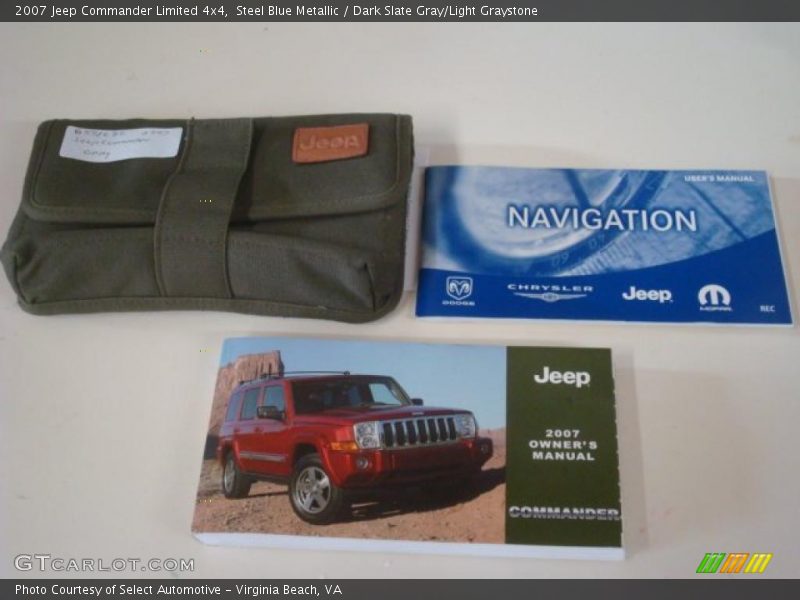 Steel Blue Metallic / Dark Slate Gray/Light Graystone 2007 Jeep Commander Limited 4x4