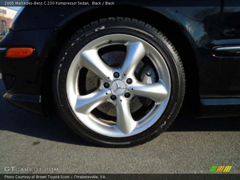 Black / Black 2005 Mercedes-Benz C 230 Kompressor Sedan
