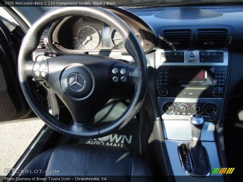 Black / Black 2005 Mercedes-Benz C 230 Kompressor Sedan
