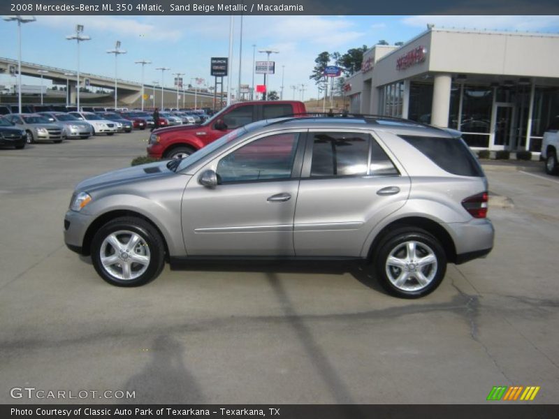 Sand Beige Metallic / Macadamia 2008 Mercedes-Benz ML 350 4Matic