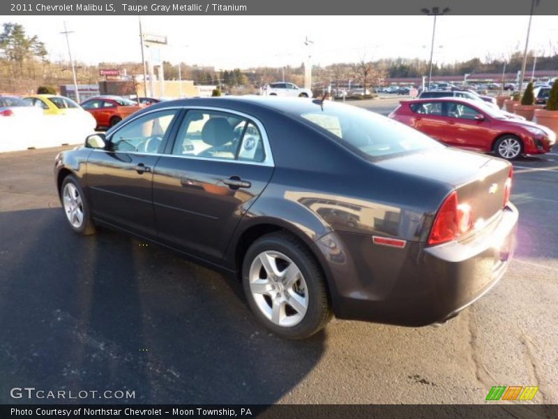 Taupe Gray Metallic / Titanium 2011 Chevrolet Malibu LS