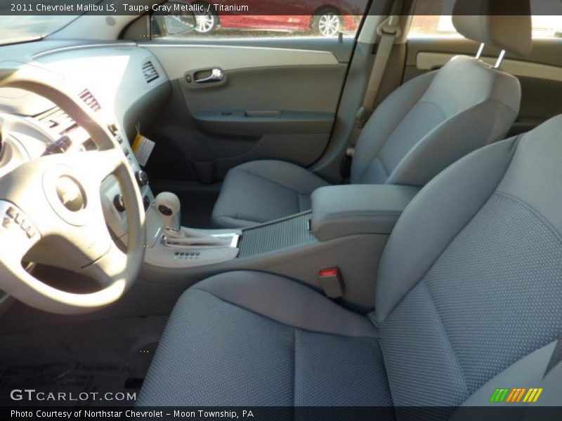 Taupe Gray Metallic / Titanium 2011 Chevrolet Malibu LS