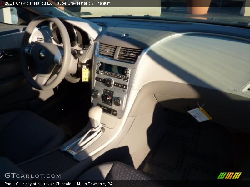 Taupe Gray Metallic / Titanium 2011 Chevrolet Malibu LS