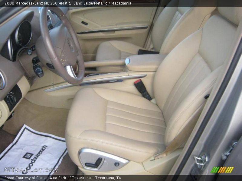 Sand Beige Metallic / Macadamia 2008 Mercedes-Benz ML 350 4Matic