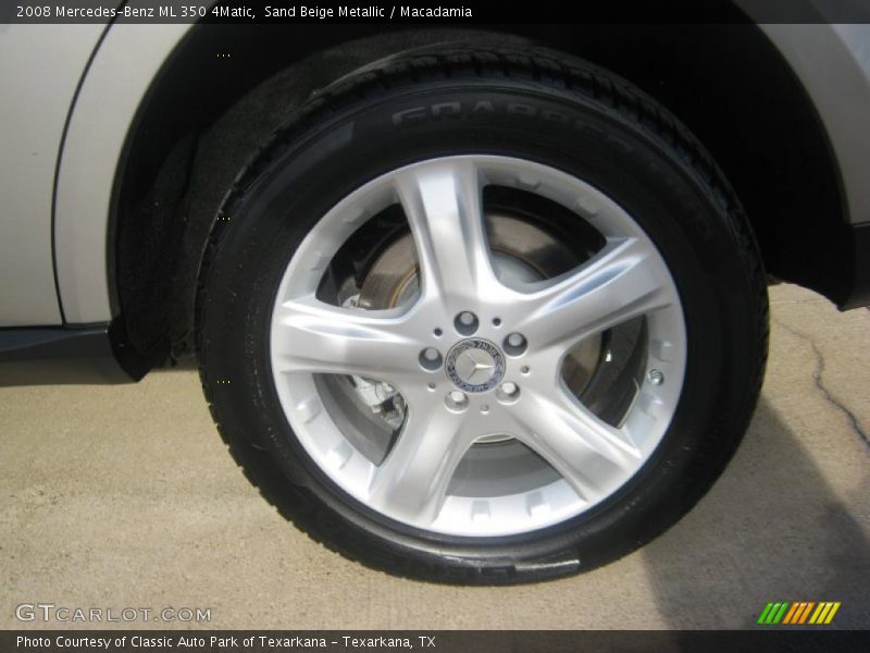 Sand Beige Metallic / Macadamia 2008 Mercedes-Benz ML 350 4Matic